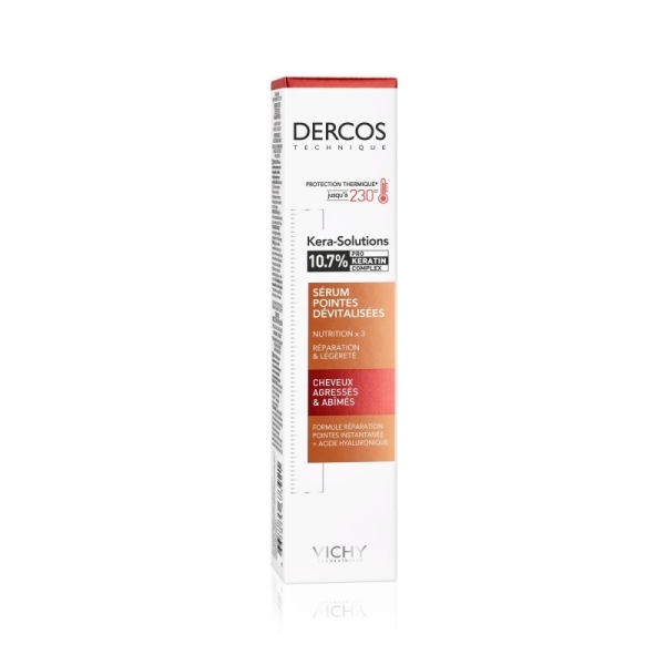 Vichy Dercos Kera-Solutions Sérum Pointes Dévitalisées Cheveux Secs et Abîmés | 40ml