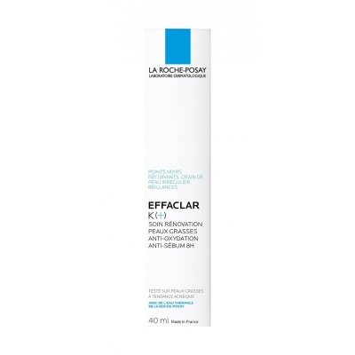 La Roche-Posay Effaclar K+ Soin Anti-Oxydant et Anti-Sébum Peau Grasse | 40ml