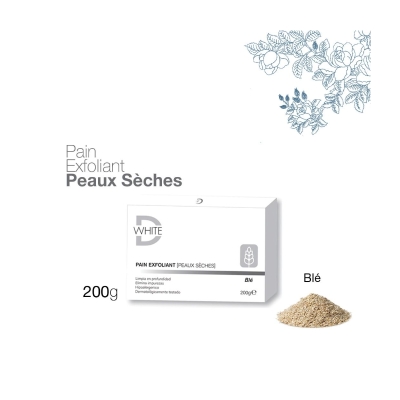 DWHITE pain exfoliant Peaux Sèches Blé 200G