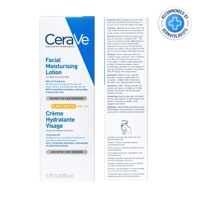 CeraVe Offre crème hydratante visage SPF50 peaux normales à sèches | 52ml