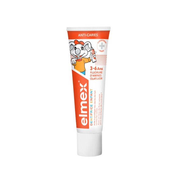 ELMEX dentifrice Enfant 3-6 ans 50 ml