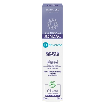 JONZAC REHYDRATE soin riche onctueux BIO 50 ml