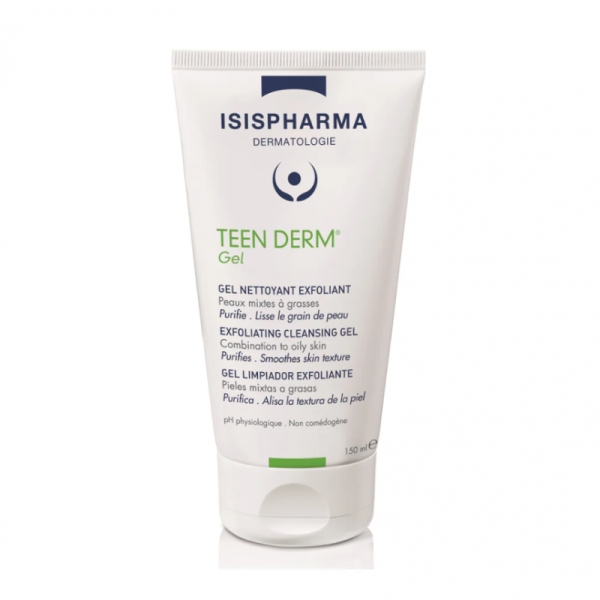 ISISPHARMA TEEN DERM gel nettoyant exfoliant | 150 ml