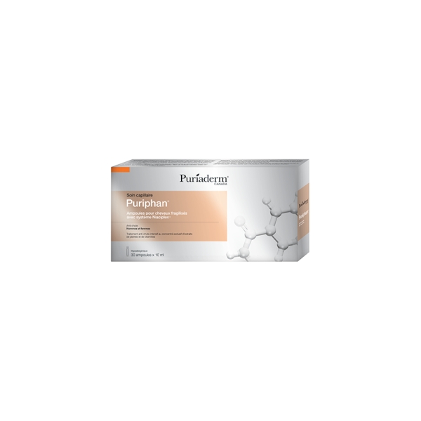 PURIADERM PURIPHAN ampoules pour cheveux fragilisées boite de 30