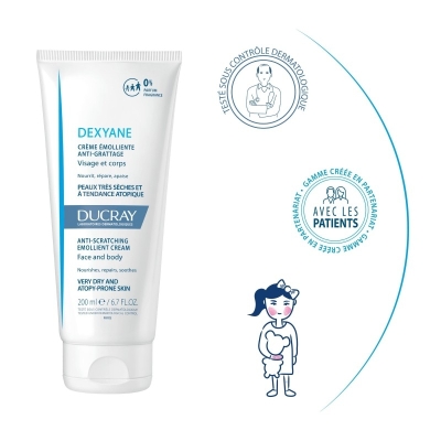 DUCRAY DEXYANE crème émolliente anti grattage | 200 ml