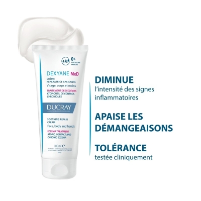 DUCRAY DEXYANE MED crème réparatrice apaisante | 100 ml