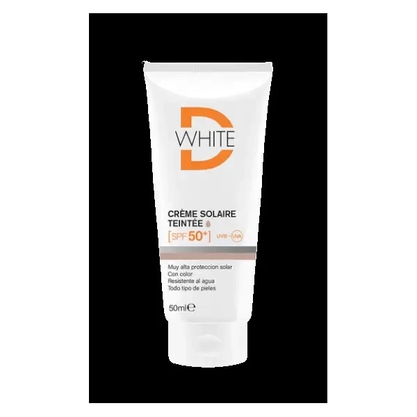 DWHITE crème solaire Teintée CLAIRE spf 50+ | 50 ml