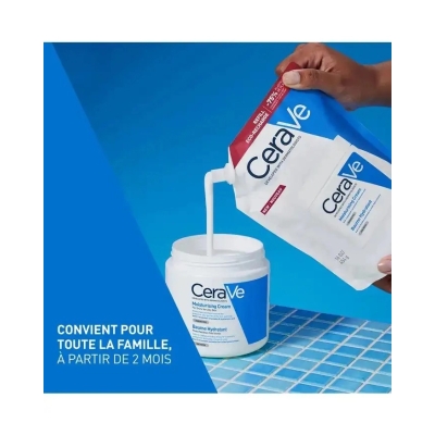 CERAVE BAUME HYDRATANT ECO-RECHARGE VISAGE ET CORPS PEAUX SÈCHES A TRES SECHES 454G