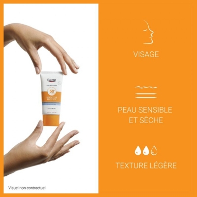 EUCERIN SUN CRÈME VISAGE SPF 50+ I 50ML