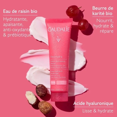CAUDALIE VINOHYDRA Crème Hydratation Intense 60ML
