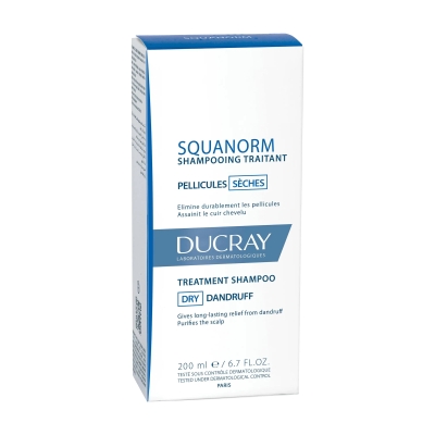 DUCRAY OFFRE KELUAL SQUANORM shampooing traitant pellicules sèches | 200 ml