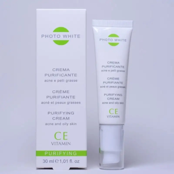 M&D PHOTO WHITE CREME PURIFIANTE ACNE ET PEAUX GRASSES VITAMINE C 30ML