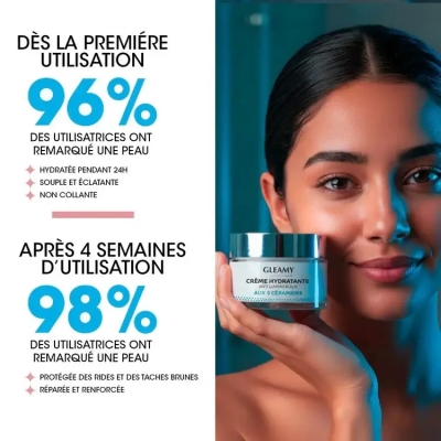 GLEAMY Crème Hydratante Anti Lumière Bleue 50ml