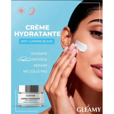 GLEAMY Crème Hydratante Anti Lumière Bleue 50ml