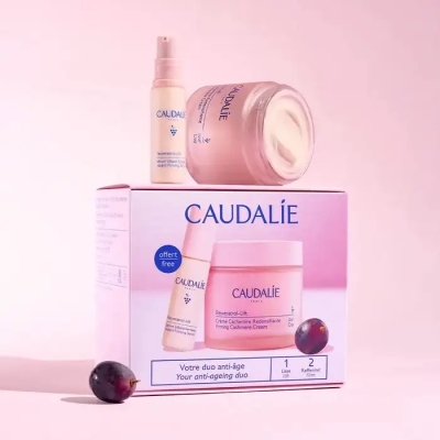 CAUDALIE COFFRET RESVERATROL 2025 CREME CACHEMIRE 50ML + SERUM LIFTANT 10ML