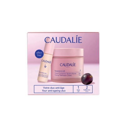 CAUDALIE COFFRET RESVERATROL 2025 CREME CACHEMIRE 50ML + SERUM LIFTANT 10ML