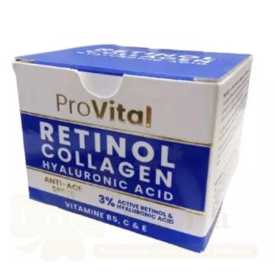 PROVITAL CREME RETINOL COLLAGEN HYALURONIC ACID ANTI-AGE SPF15 50ML