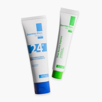 DERMA DOC PACK CEREM ECLAIRCISSANT+STOP BOUTON EXPRESS