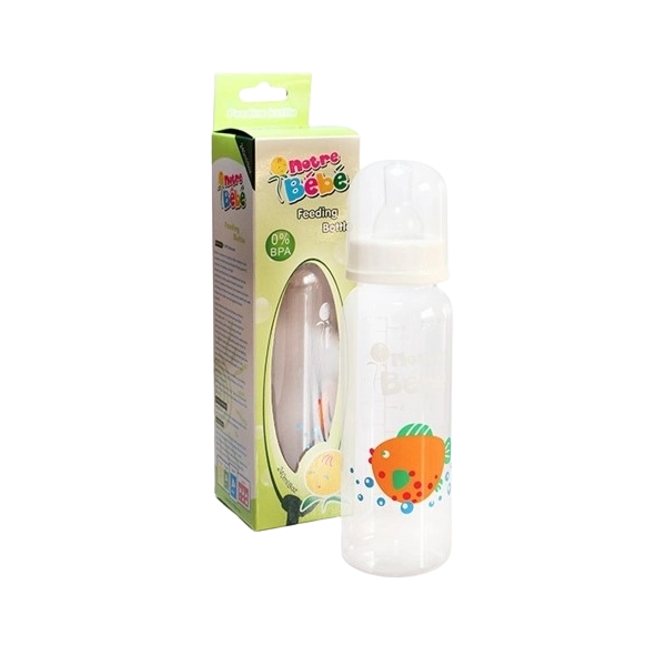 NOTRE BEBE BIBERON EN VERRE GLASS FEEDING BOTTLE VARIABLE 120ML