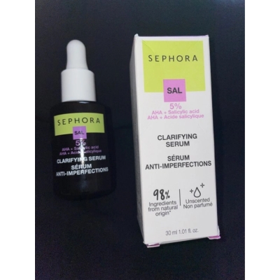 SEPHORA SAL 5% AHA+ ACIDE SALICYLIQUE SERUM ANTI-INPERFECTIONS 30ML