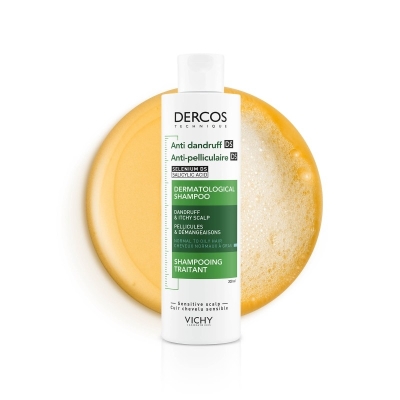Vichy Dercos Shampoing Traitant Anti-Pelliculaire Cheveux Gras| 200 ml