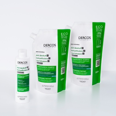Vichy Dercos Shampoing Traitant Anti-Pelliculaire Cheveux Gras| 200 ml