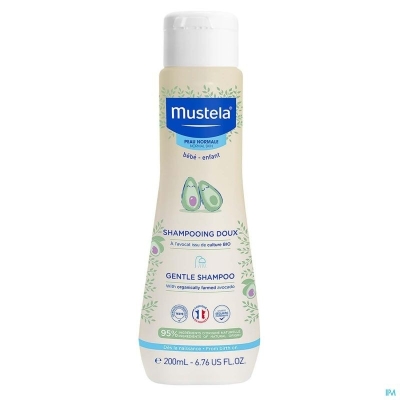 MUSTELA shampooing doux bébé à l'avocat BIO | 200 ml