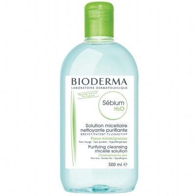 BIODERMA SEBIUM h2o solution micellaire nettoyante purifiante 500 ml