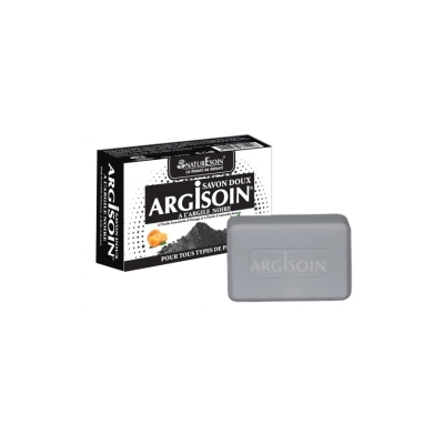 NATURE SOIN ARGISOIN savon doux à l'argile noire 125 g