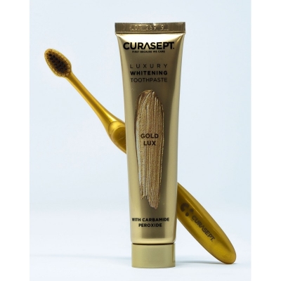 CURASEPT LUXURY WHITENING dentifrice GOLD 75 ml