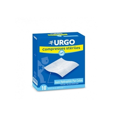URGO Compresses Steriles 20X20cm Boite de 10