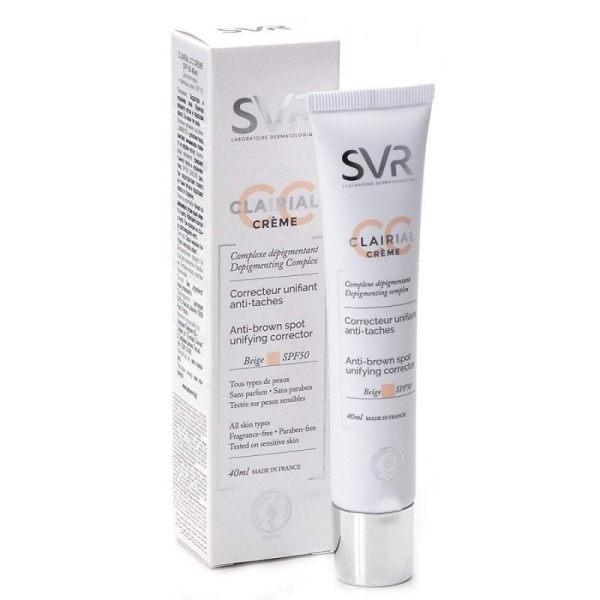 SVR CLAIRIAL cc-crème SPF 50+ teinte light 40 ml