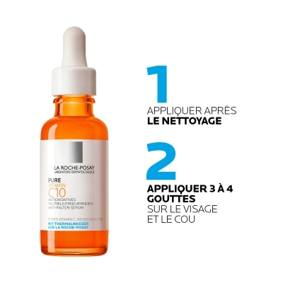 La Roche-Posay Offre Pure Vitamin C10 Sérum Anti-Age Peau Sensible | 30ml