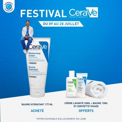 CeraVe Offre Baume Hydratant Nourrissant Peau Sèche à Très Sèche | 177ml