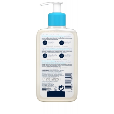 CeraVe SA Gel Nettoyant Anti-Rugosités Peau Sèche et Rugueuse | 236ml