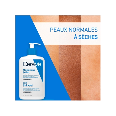 CeraVe Lait Hydratant Léger Peau Sèche à Très Sèche | 236ml