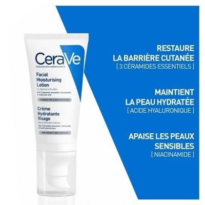 CeraVe Offre Crème Hydratante Visage Peau Normale à Sèche | 52ml