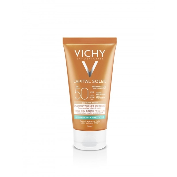 Vichy Capital Soleil BB Émulsion Toucher Sec Teintée SPF50 Peau Sensible Mixte à Grasse | 50ml